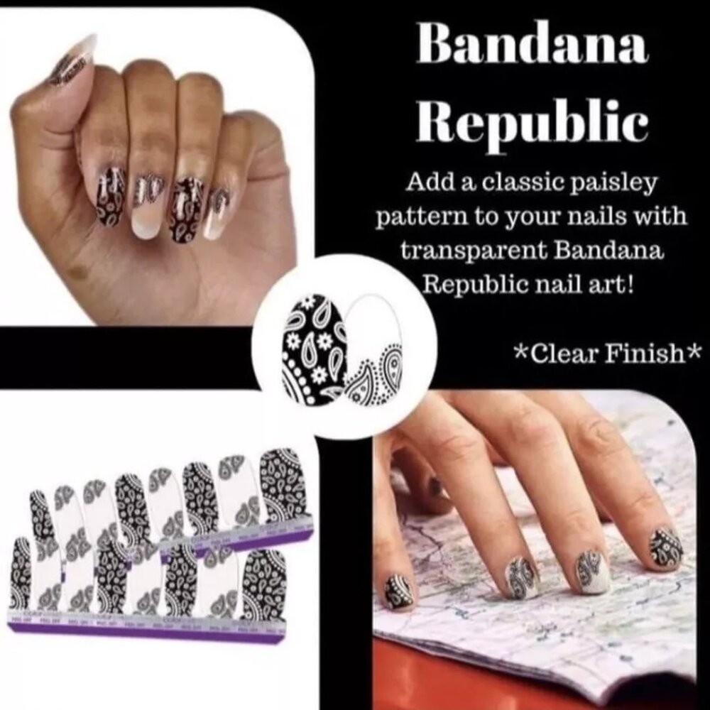 Color Street BANDANA REPUBLIC Real Nail Polish Strips